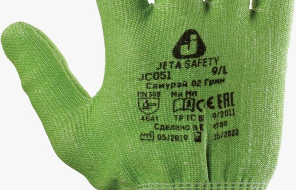 JC051-С02  Трикотажные перчатки для защиты от порезов (5 класс)